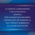 BIENVENIDOS Y FELICITACIONES ACIPACK